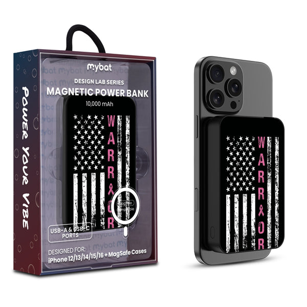 MyBat Design Lab 10000mAh Magnetic Wireless Power Bank - Black - Pink Ribbon - MPBBAT141-BK-035-1.jpg