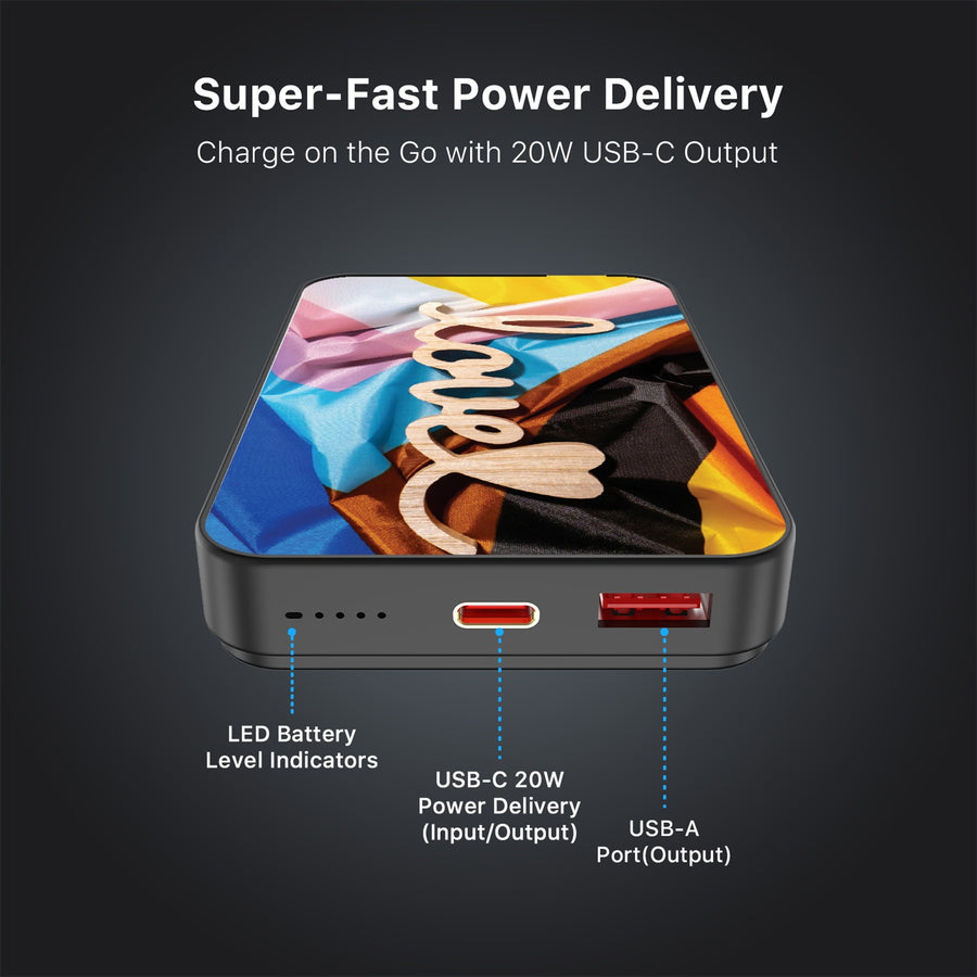 MyBat Design Lab 10000mAh Magnetic Wireless Power Bank - Black - Love is Love - MPBBAT141-BK-037-7.jpg