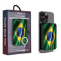 MyBat Design Lab 10000mAh Magnetic Wireless Power Bank - Black - Brazilian Flag