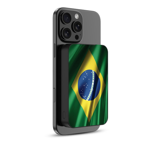 MyBat Design Lab 10000mAh Magnetic Wireless Power Bank - Black - Brazilian Flag - MPBBAT141-BK-038-2.jpg