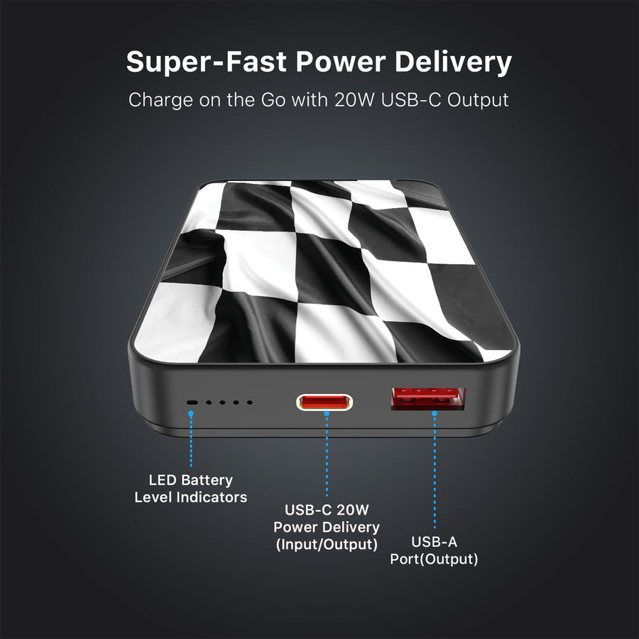 MyBat Design Lab 10000mAh Magnetic Wireless Power Bank - Black - Racing Flag - MPBBAT141-BK-040-7.jpg