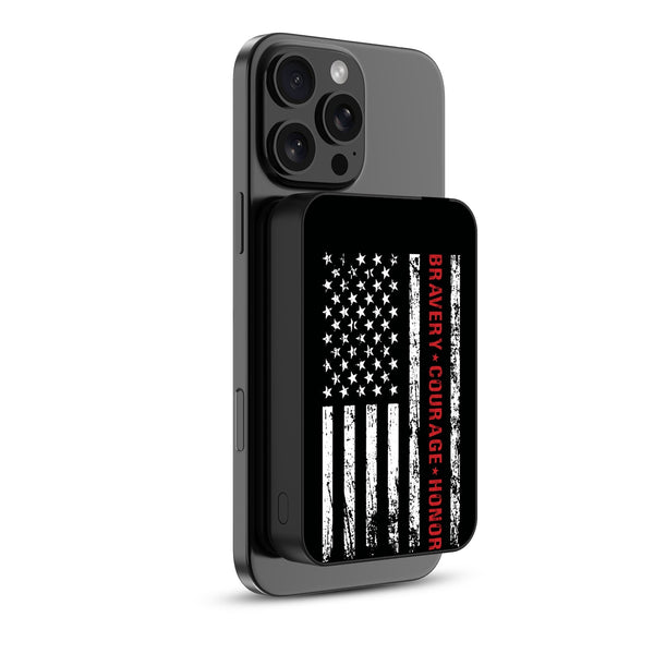 MyBat Design Lab 10000mAh Magnetic Wireless Power Bank - Black - Firefighter Flag - MPBBAT141-BK-041-2.jpg