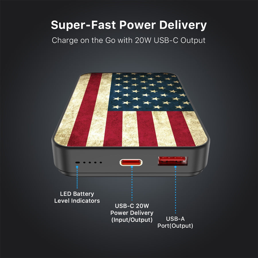 MyBat Design Lab 10000mAh Magnetic Wireless Power Bank - Black - American Flag - MPBBAT141-BK-043-7.jpg