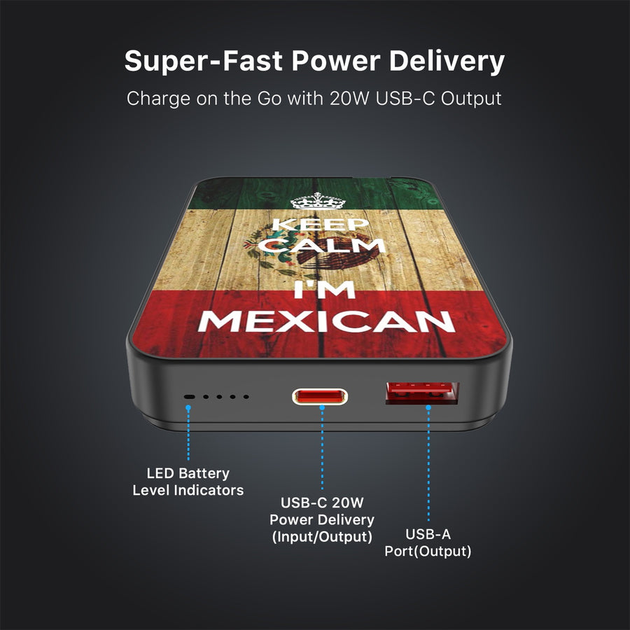MyBat Design Lab 10000mAh Magnetic Wireless Power Bank - Black - Keep Calm, I'm Mexican - MPBBAT141-BK-051-7.jpg