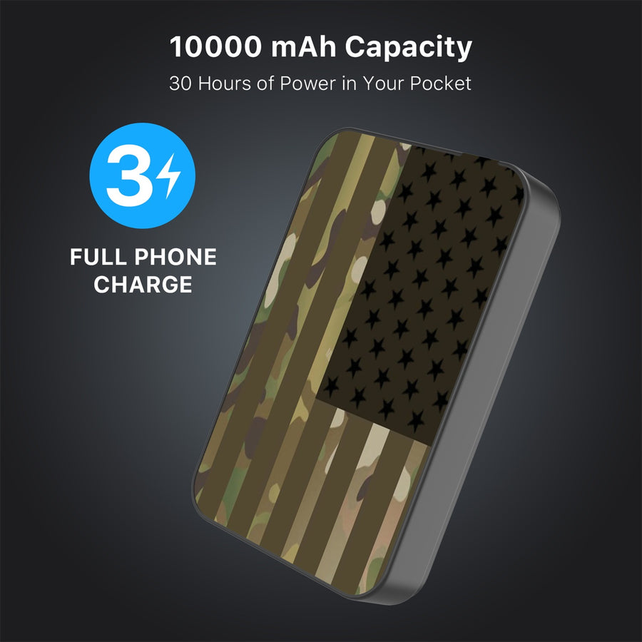 MyBat Design Lab 10000mAh Magnetic Wireless Power Bank - Black - Military Camouflage American Flag - MPBBAT141-BK-054-8.jpg