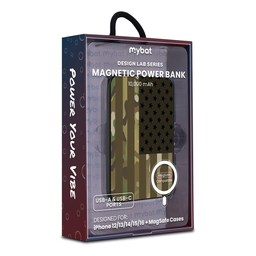 MyBat Design Lab 10000mAh Magnetic Wireless Power Bank - Black - Military Camouflage American Flag - MPBBAT141-BK-054-9.jpg