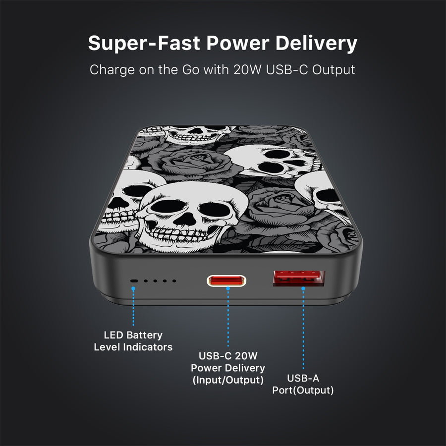 MyBat Design Lab 10000mAh Magnetic Wireless Power Bank - Black - Skull Garden - MPBBAT141-BK-081-7.jpg