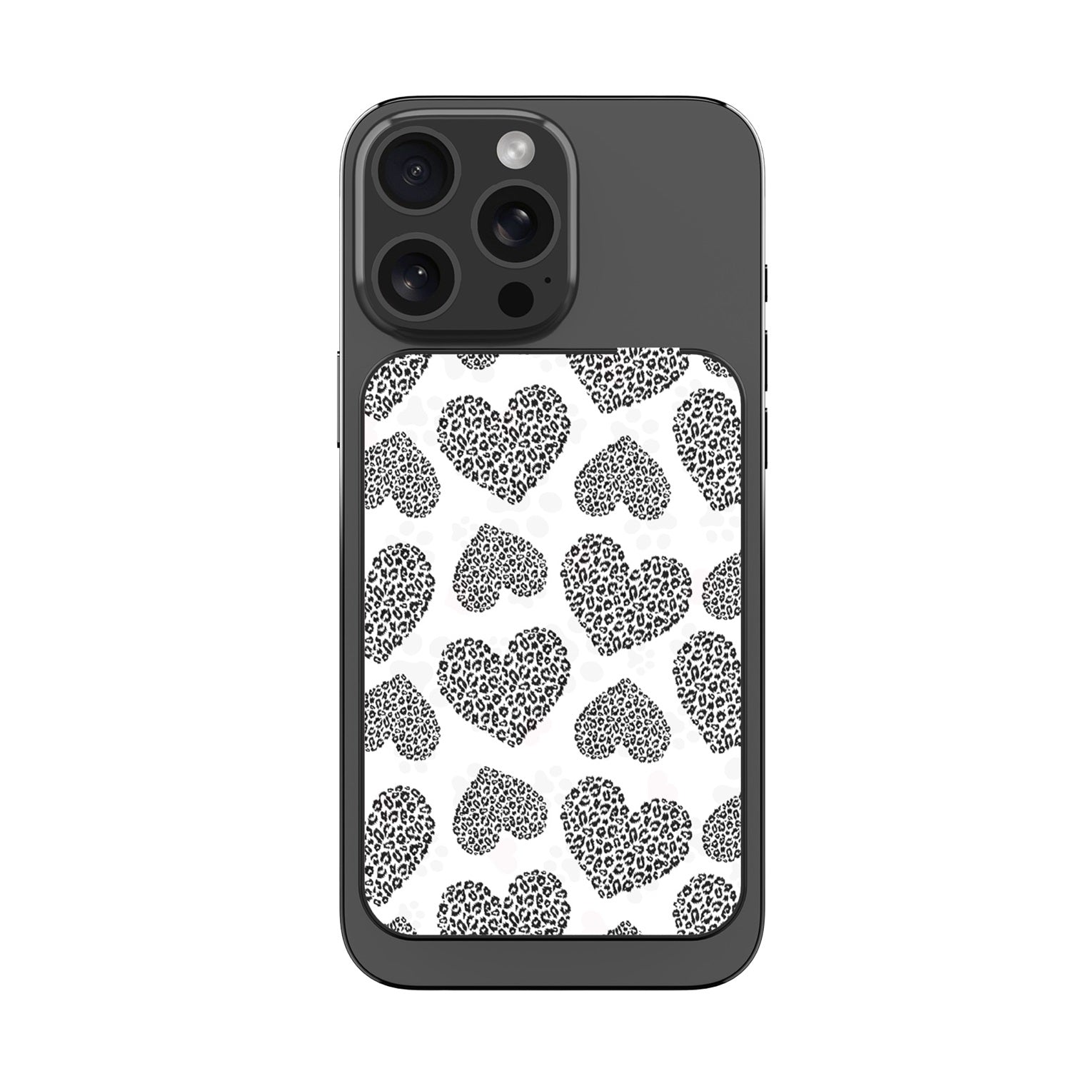MyBat Design Lab 10000mAh Magnetic Wireless Power Bank - Black - Leopard Print Hearts - MPBBAT141-BK-098-3.jpg