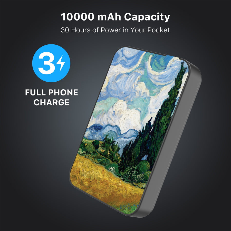 MyBat Design Lab 10000mAh Magnetic Wireless Power Bank - Black - Impressionist Painting - MPBBAT141-BK-105-8.jpg