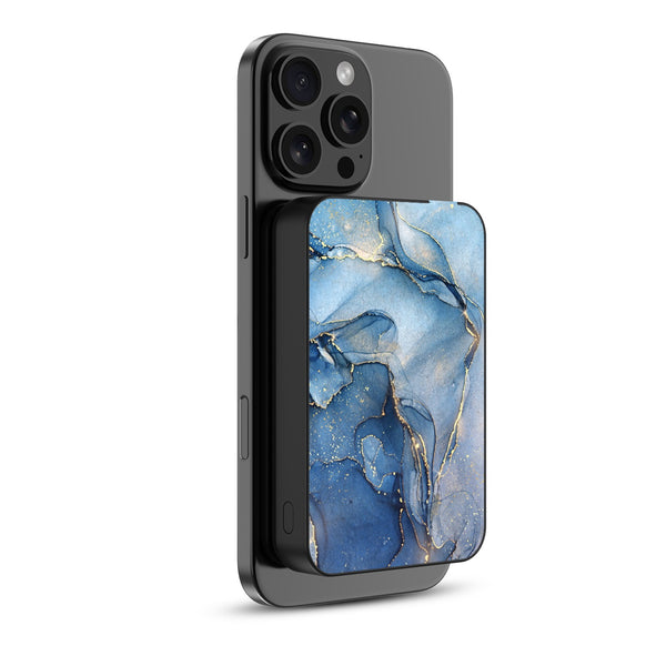 MyBat Design Lab 10000mAh Magnetic Wireless Power Bank - Black - Blue Marble - MPBBAT141-BK-106-2.jpg