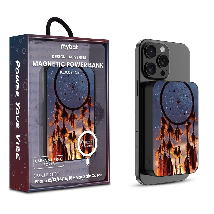 MyBat Design Lab 10000mAh Magnetic Wireless Power Bank - Black - Dreamcatcher