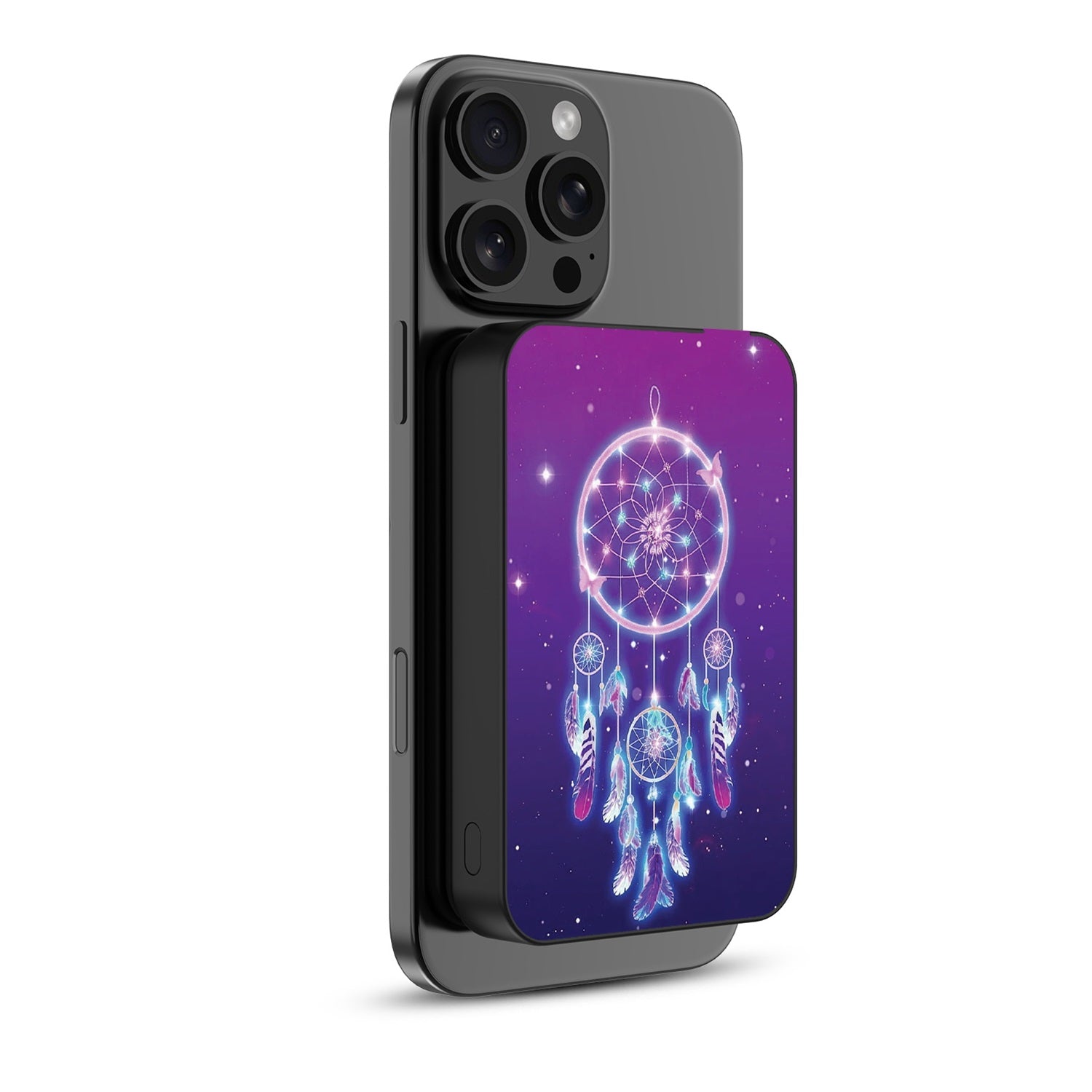 MyBat Design Lab 10000mAh Magnetic Wireless Power Bank - Black - Neon Dreamcatcher - MPBBAT141-BK-114-2.jpg