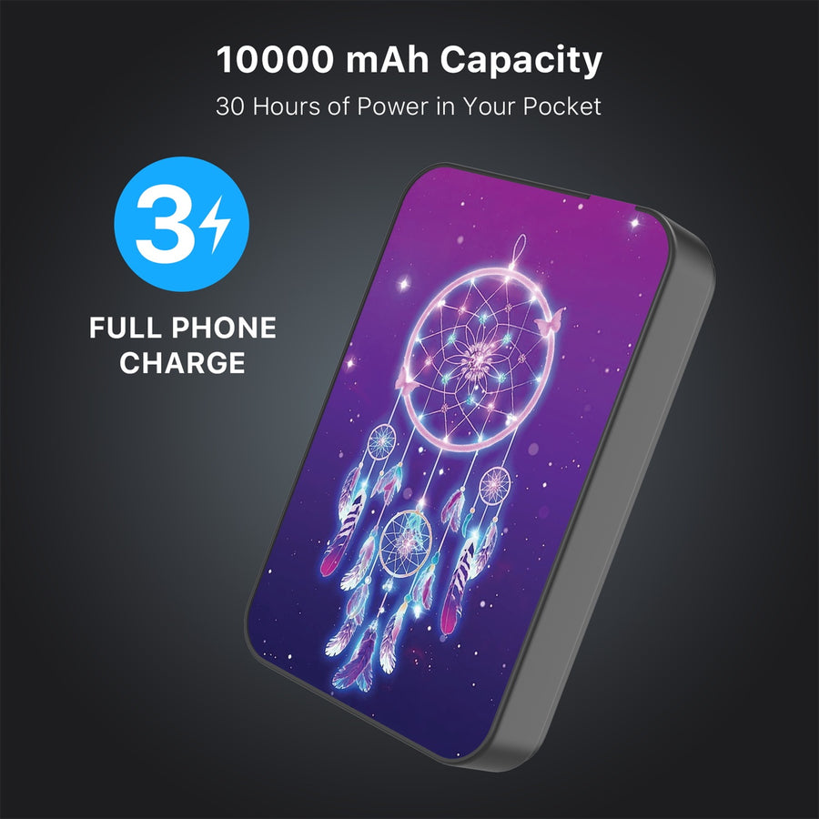 MyBat Design Lab 10000mAh Magnetic Wireless Power Bank - Black - Neon Dreamcatcher - MPBBAT141-BK-114-8.jpg