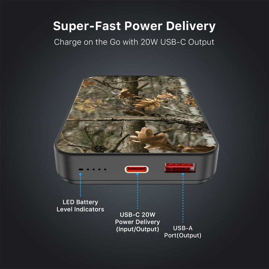 MyBat Design Lab 10000mAh Magnetic Wireless Power Bank - Black - Real Tree Camouflage - MPBBAT141-BK-118-7.jpg