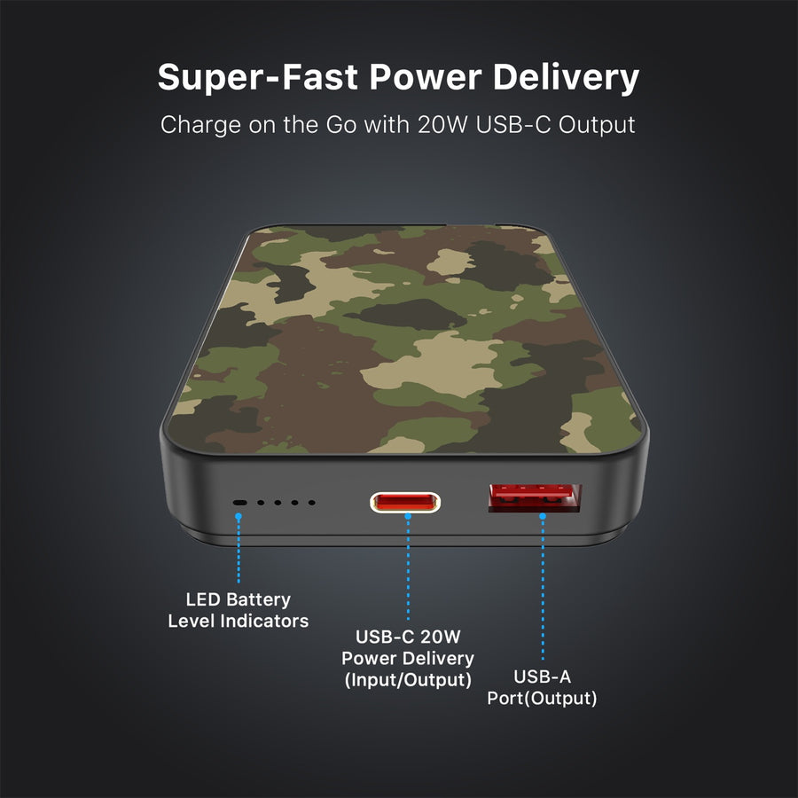 MyBat Design Lab 10000mAh Magnetic Wireless Power Bank - Black - Army Camouflage - MPBBAT141-BK-120-7.jpg