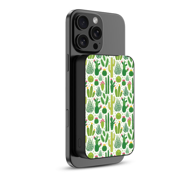 MyBat Design Lab 10000mAh Magnetic Wireless Power Bank - Black - Succulents - MPBBAT141-BK-123-2.jpg