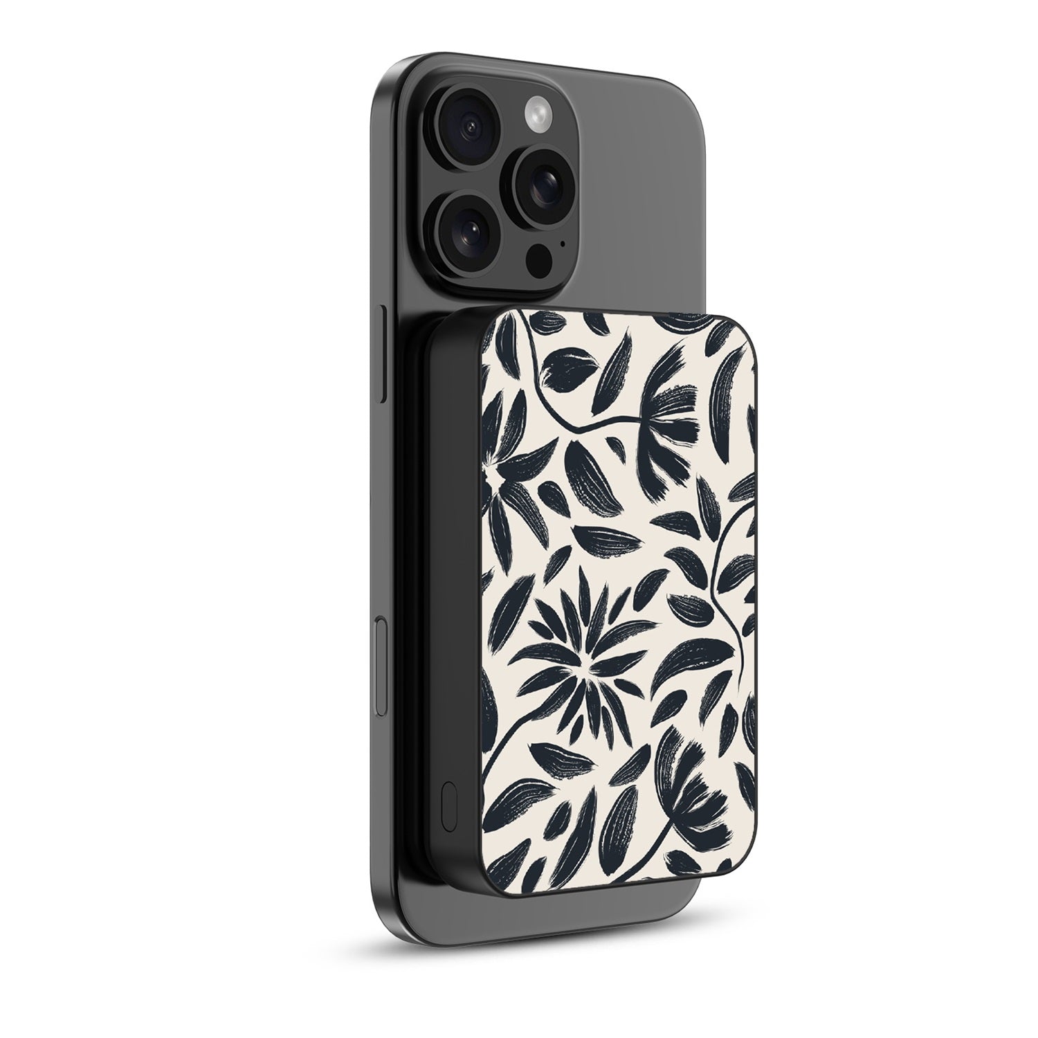 MyBat Design Lab 10000mAh Magnetic Wireless Power Bank - Black - Vintage Floral - MPBBAT141-BK-124-2.jpg