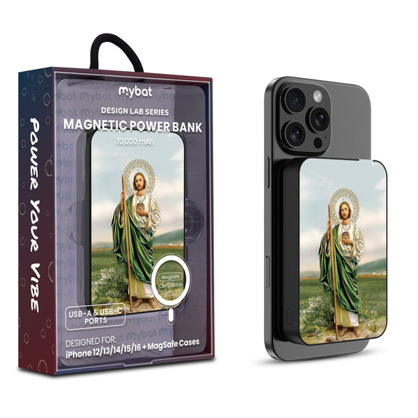 MyBat Design Lab 10000mAh Magnetic Wireless Power Bank - Black - Saint Judas - MPBBAT141-BK-138-1.jpg
