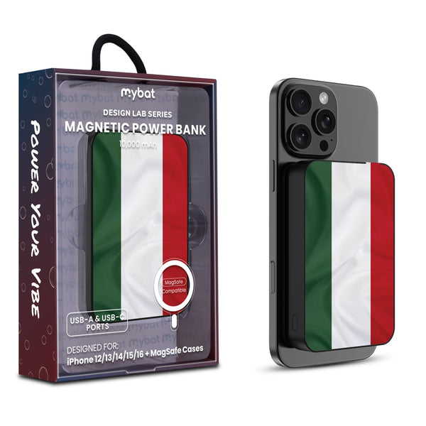 MyBat Design Lab 10000mAh Magnetic Wireless Power Bank - Black - Hungary Flag - MPBBAT141-BK-149-1.jpg