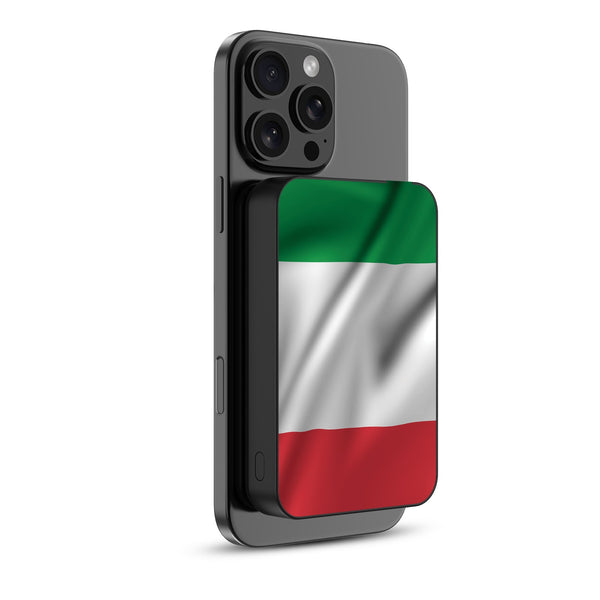 MyBat Design Lab 10000mAh Magnetic Wireless Power Bank - Black - Italy Flag - MPBBAT141-BK-150-2.jpg