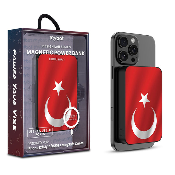 MyBat Design Lab 10000mAh Magnetic Wireless Power Bank - Black - Turkey Flag - MPBBAT141-BK-161-1.jpg