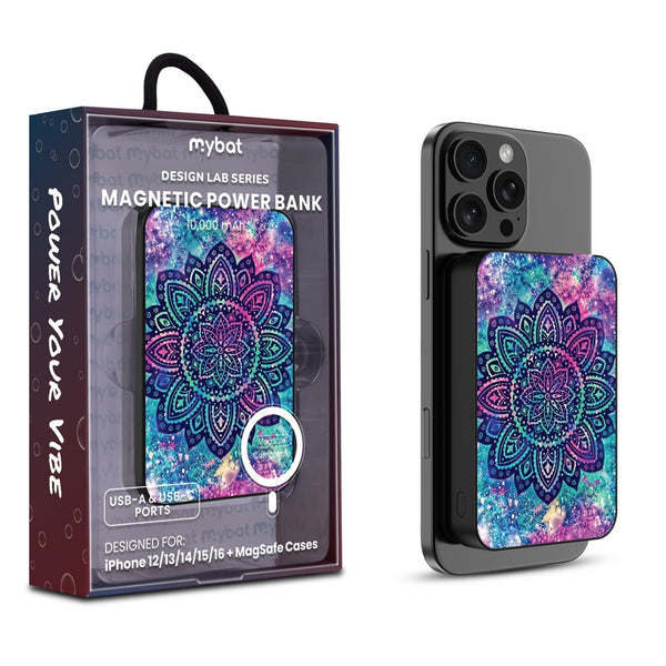 MyBat Design Lab 10000mAh Magnetic Wireless Power Bank - Black - Cosmic Mandala - MPBBAT141-BK-165-1.jpg