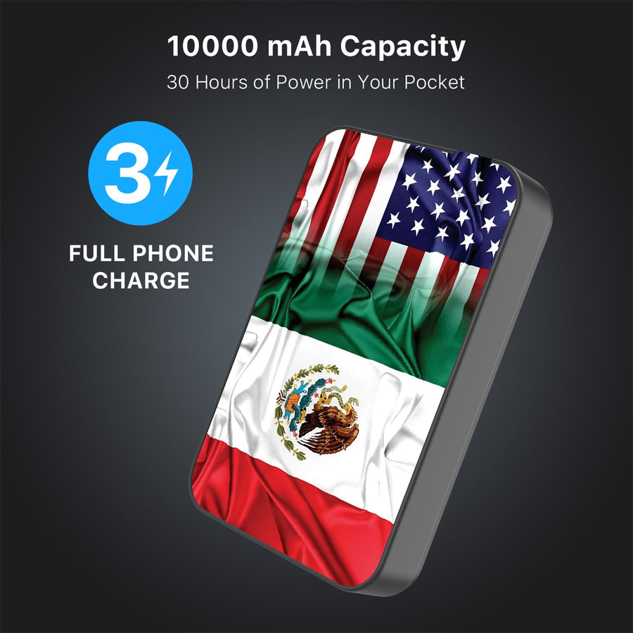 MyBat Design Lab 10000mAh Magnetic Wireless Power Bank - Black - Mexican-American Flag - MPBBAT141-BK-168-8.jpg