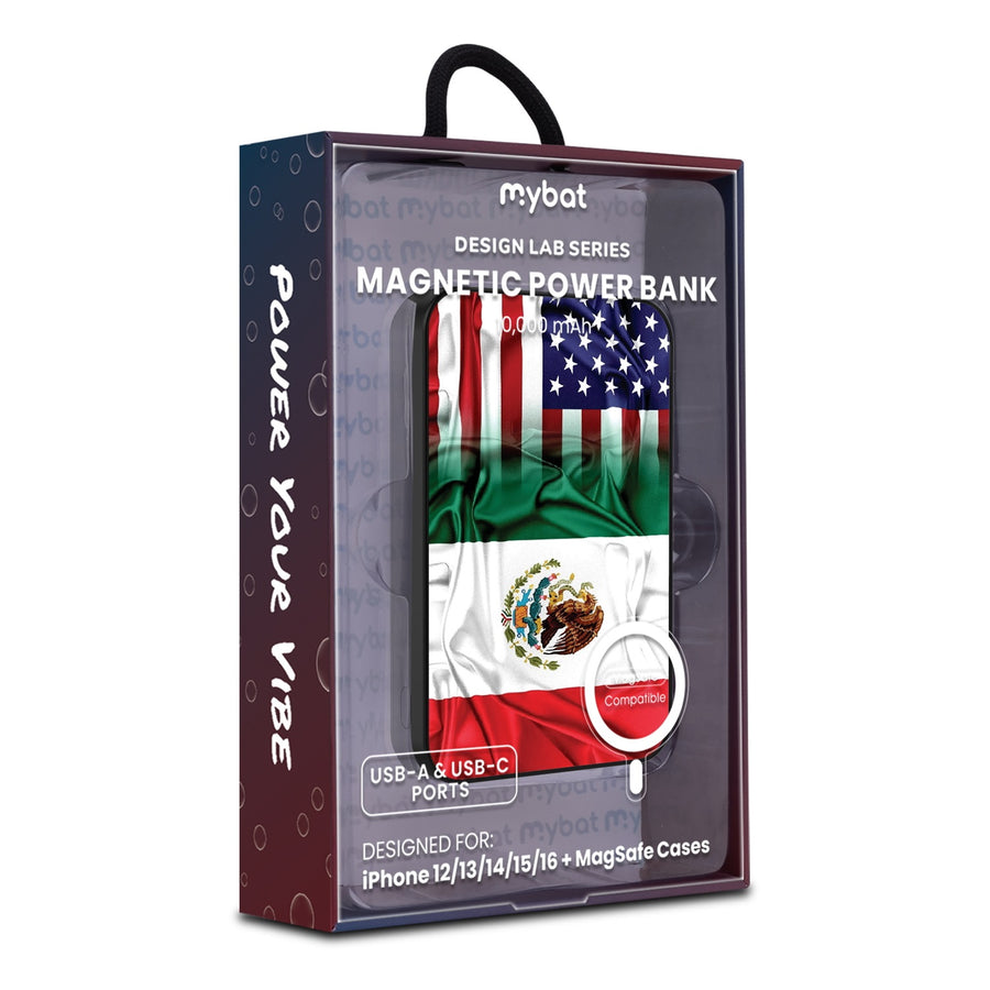 MyBat Design Lab 10000mAh Magnetic Wireless Power Bank - Black - Mexican-American Flag - MPBBAT141-BK-168-9.jpg