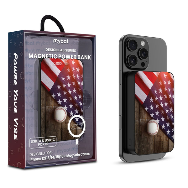 MyBat Design Lab 10000mAh Magnetic Wireless Power Bank - Black - Patriotic Pitch - MPBBAT141-BK-172-1.jpg