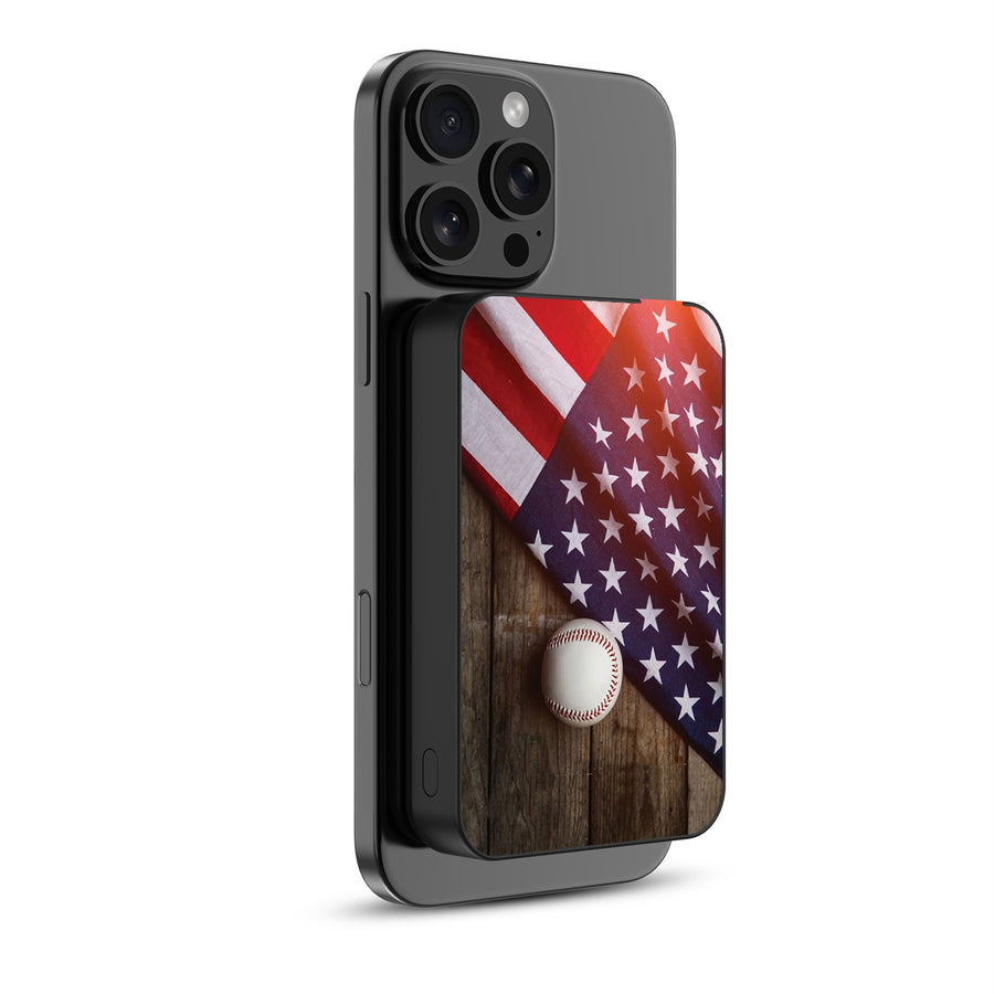 MyBat Design Lab 10000mAh Magnetic Wireless Power Bank - Black - Patriotic Pitch - MPBBAT141-BK-172-2.jpg