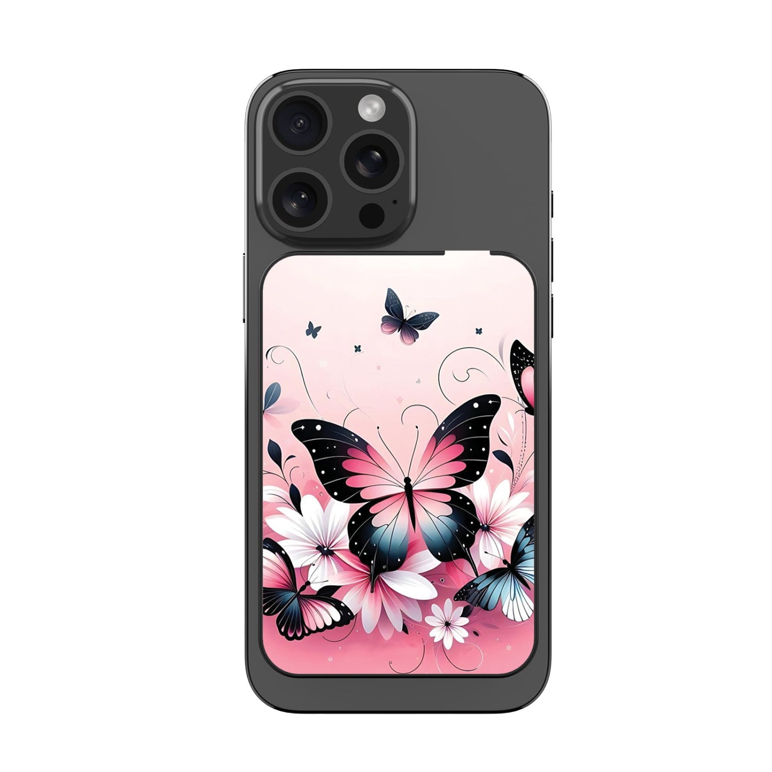 MyBat Design Lab 10000mAh Magnetic Wireless Power Bank - Black - Butterfly Bouquet - MPBBAT141-BK-184-3.jpg