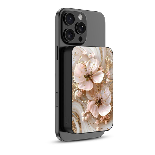 MyBat Design Lab 10000mAh Magnetic Wireless Power Bank - Black - Golden Petal Glow - MPBBAT141-BK-186-2.jpg