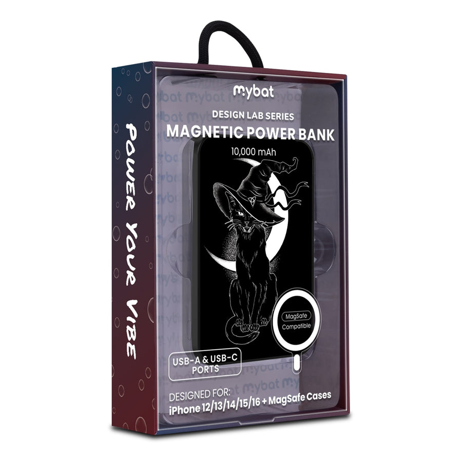 MyBat Design Lab 10000mAh Magnetic Wireless Power Bank - Black Cat Magic - MPBBAT141-BK-223-9.jpg