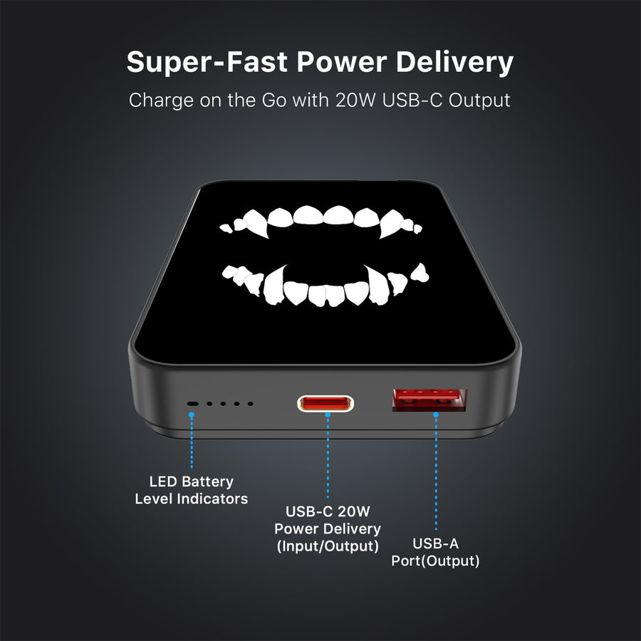 MyBat Design Lab 10000mAh Magnetic Wireless Power Bank - Black - Vampire Fangs - MPBBAT141-BK-230-7.jpg