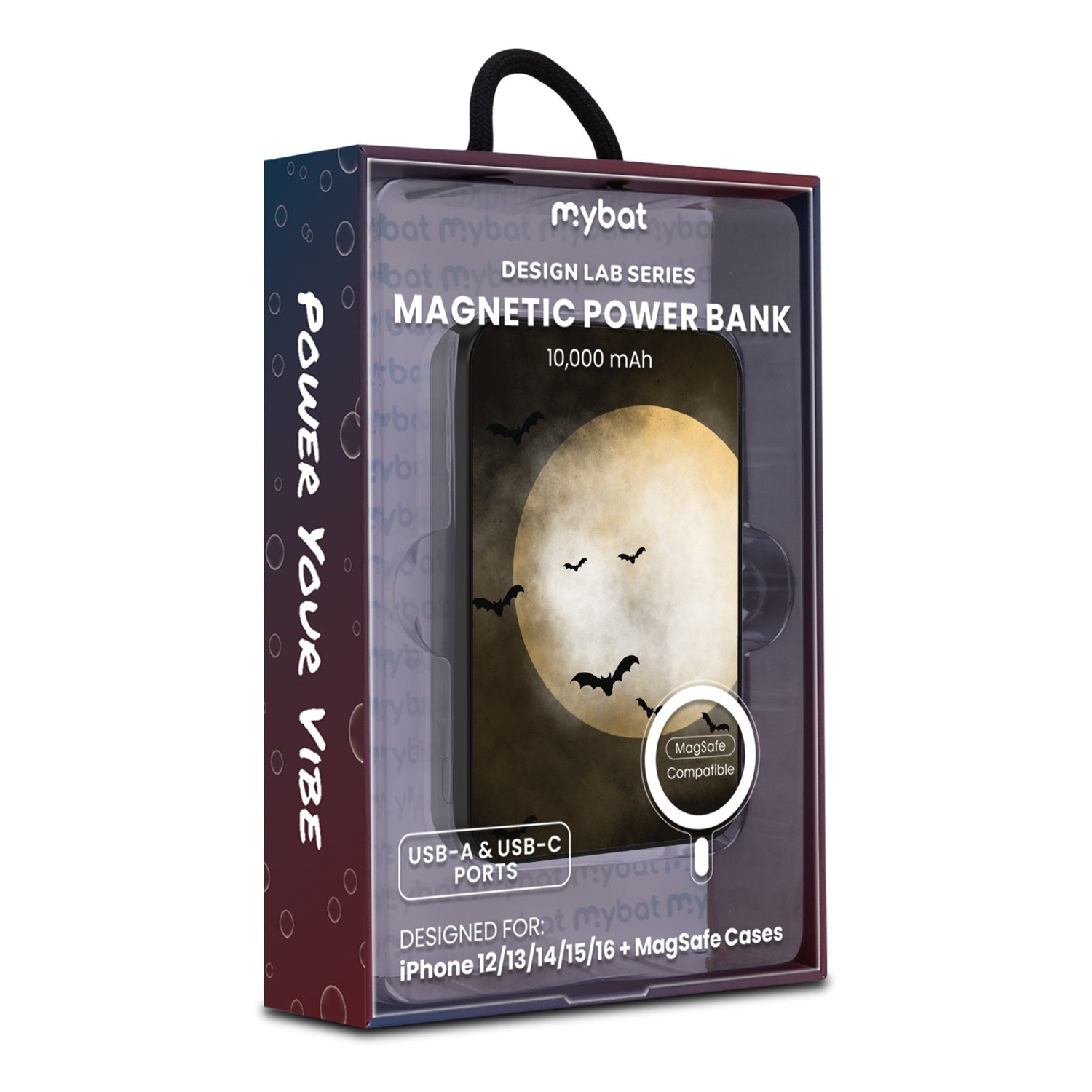MyBat Design Lab 10000mAh Magnetic Wireless Power Bank - Fright Night