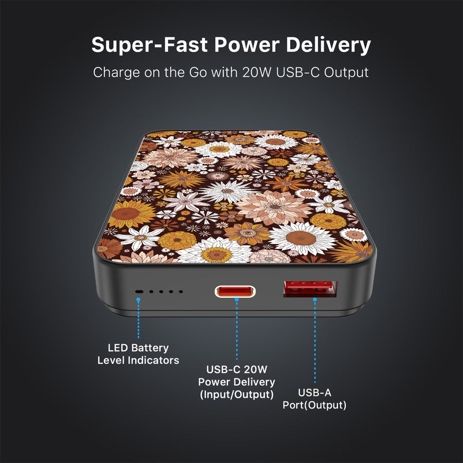 MyBat Design Lab 10000mAh Magnetic Wireless Power Bank - Black - Autumn Florals - MPBBAT141-BK-243-7.jpg