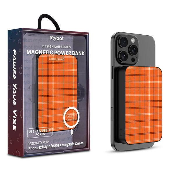 MyBat Design Lab 10000mAh Magnetic Wireless Power Bank - Pumpkin Plaid - MPBBAT141-BK-244-1.jpg