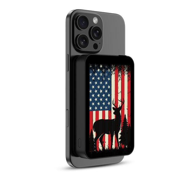 MyBat Design Lab 10000mAh Magnetic Wireless Power Bank - Black - Stars, Stripes and Stags - MPBBAT141-BK-319-2.jpg