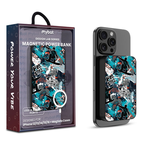 MyBat Design Lab 10000mAh Magnetic Wireless Power Bank - Black - Shredding Freestyle - MPBBAT141-BK-326-1.jpg