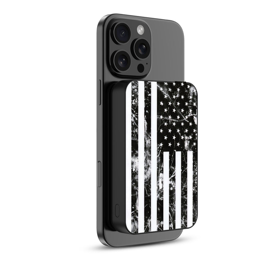 MyBat Design Lab 10000mAh Magnetic Wireless Power Bank - Black - Distress US Flag - MPBBAT141-BK-344-2.jpg