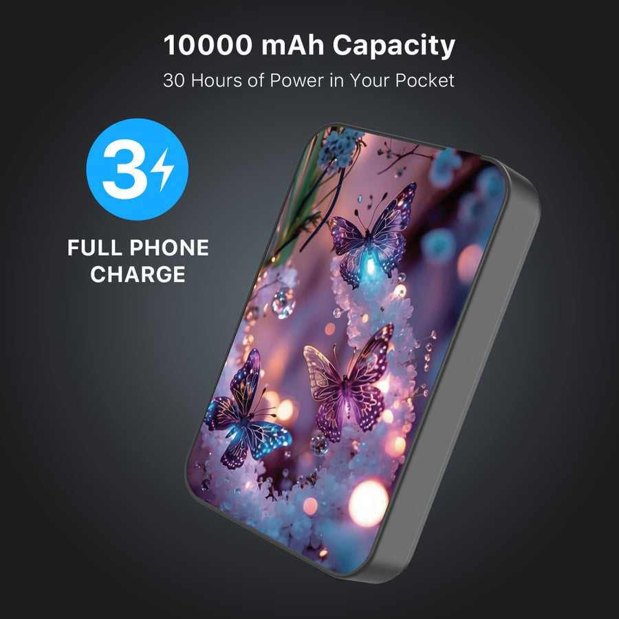 MyBat Design Lab 10000mAh Magnetic Wireless Power Bank - Black - Magical Butterflies - MPBBAT141-BK-349-8.jpg