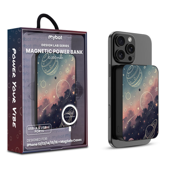 MyBat Design Lab 10000mAh Magnetic Wireless Power Bank - Black - Planets and Stars - MPBBAT141-BK-356-1.jpg