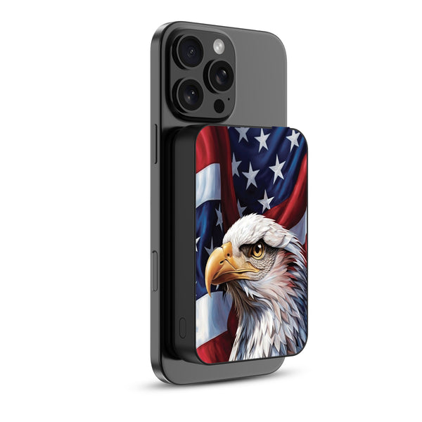 MyBat Design Lab 10000mAh Magnetic Wireless Power Bank - Black - Proud American Eagle - MPBBAT141-BK-362-2.jpg