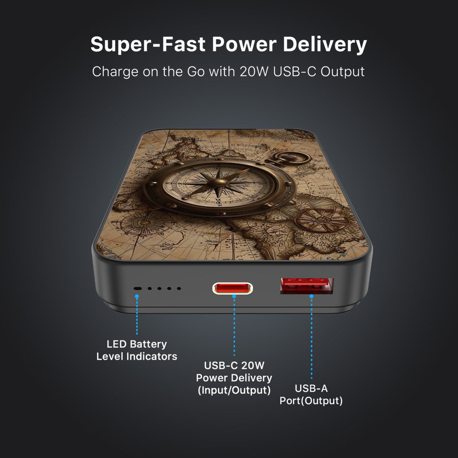MyBat Design Lab 10000mAh Magnetic Wireless Power Bank - Black - Compass - MPBBAT141-BK-378-7.jpg