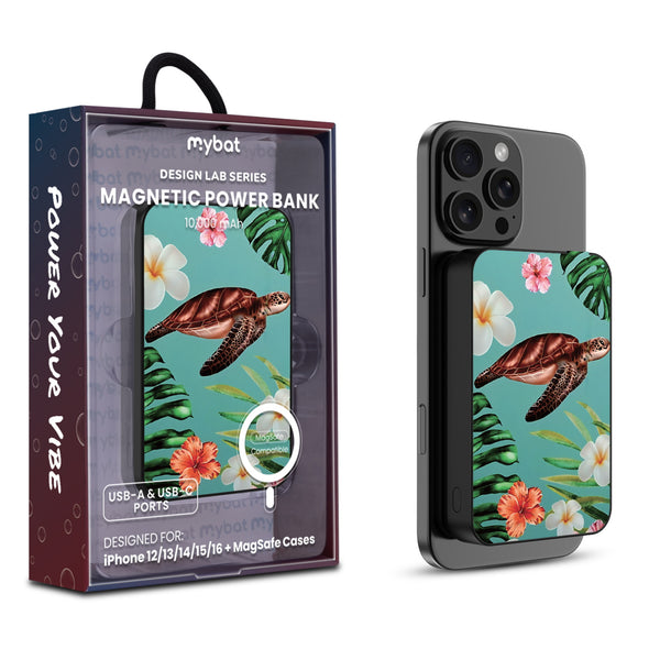 MyBat Design Lab 10000mAh Magnetic Wireless Power Bank - Black - Hawaiian Sea Turtle - MPBBAT141-BK-380-1.jpg
