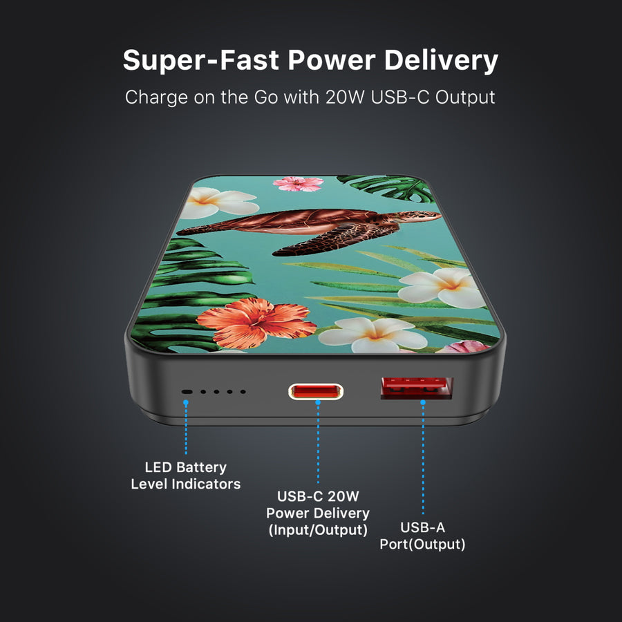 MyBat Design Lab 10000mAh Magnetic Wireless Power Bank - Black - Hawaiian Sea Turtle - MPBBAT141-BK-380-7.jpg