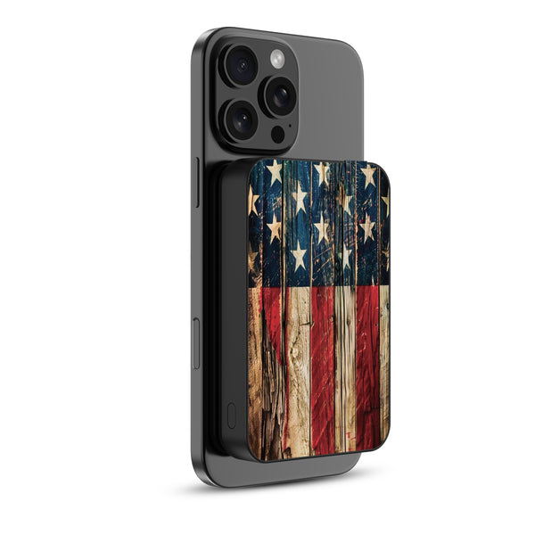 MyBat Design Lab 10000mAh Magnetic Wireless Power Bank - Black - US Painted Flag - MPBBAT141-BK-381-2.jpg