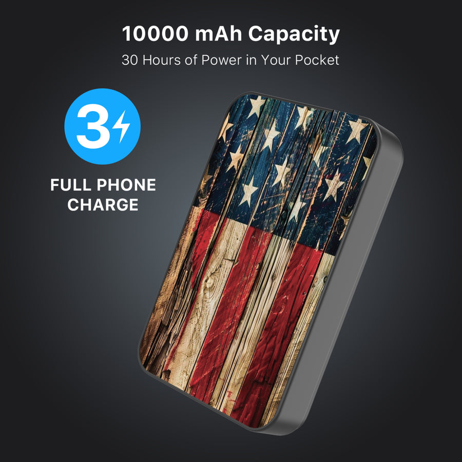 MyBat Design Lab 10000mAh Magnetic Wireless Power Bank - Black - US Painted Flag - MPBBAT141-BK-381-8.jpg