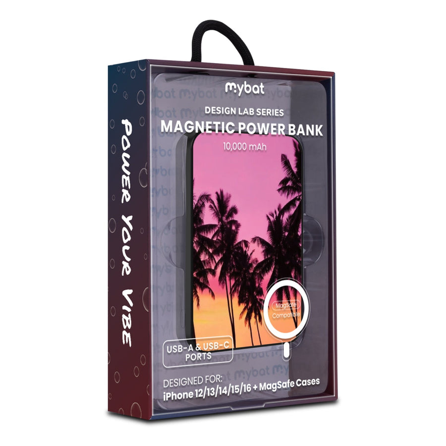 MyBat Design Lab 10000mAh Magnetic Wireless Power Bank - Black - Hello Summer
