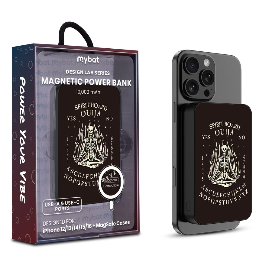MyBat Design Lab 10000mAh Magnetic Wireless Power Bank - Black - Ouija